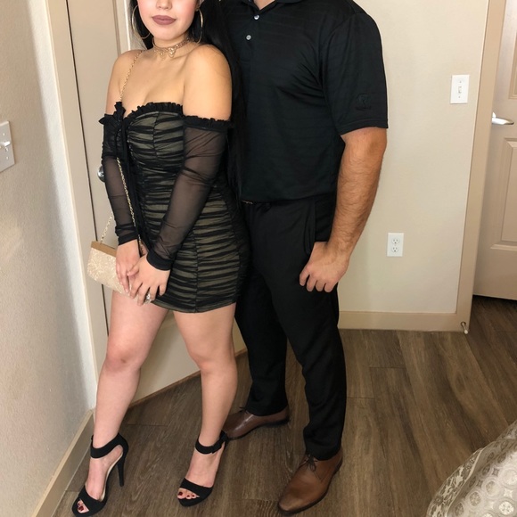 Black sheer midi dress🔥 - Picture 4 of 12